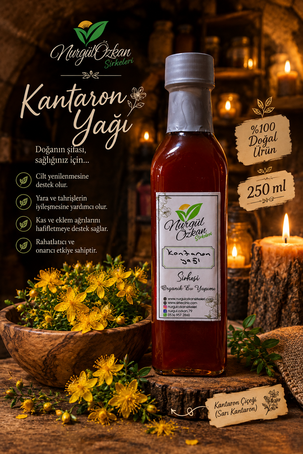 KANTARON YAĞI 250 ML